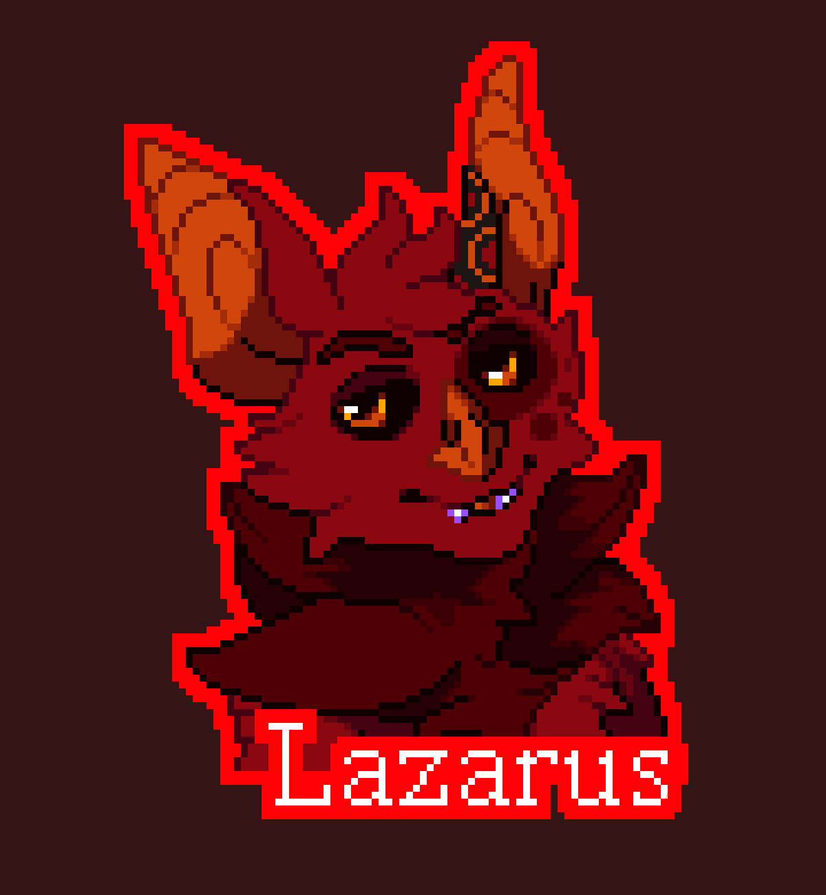 pixelated badge of Lazarus Overlook by LCSkeleton