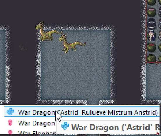 screenshot of gay dragons